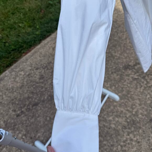 Worthington Women's White Button-Front Blouse - Size M - Picture 6 of 7